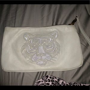 Beige Tiger Clutch/Wristlet